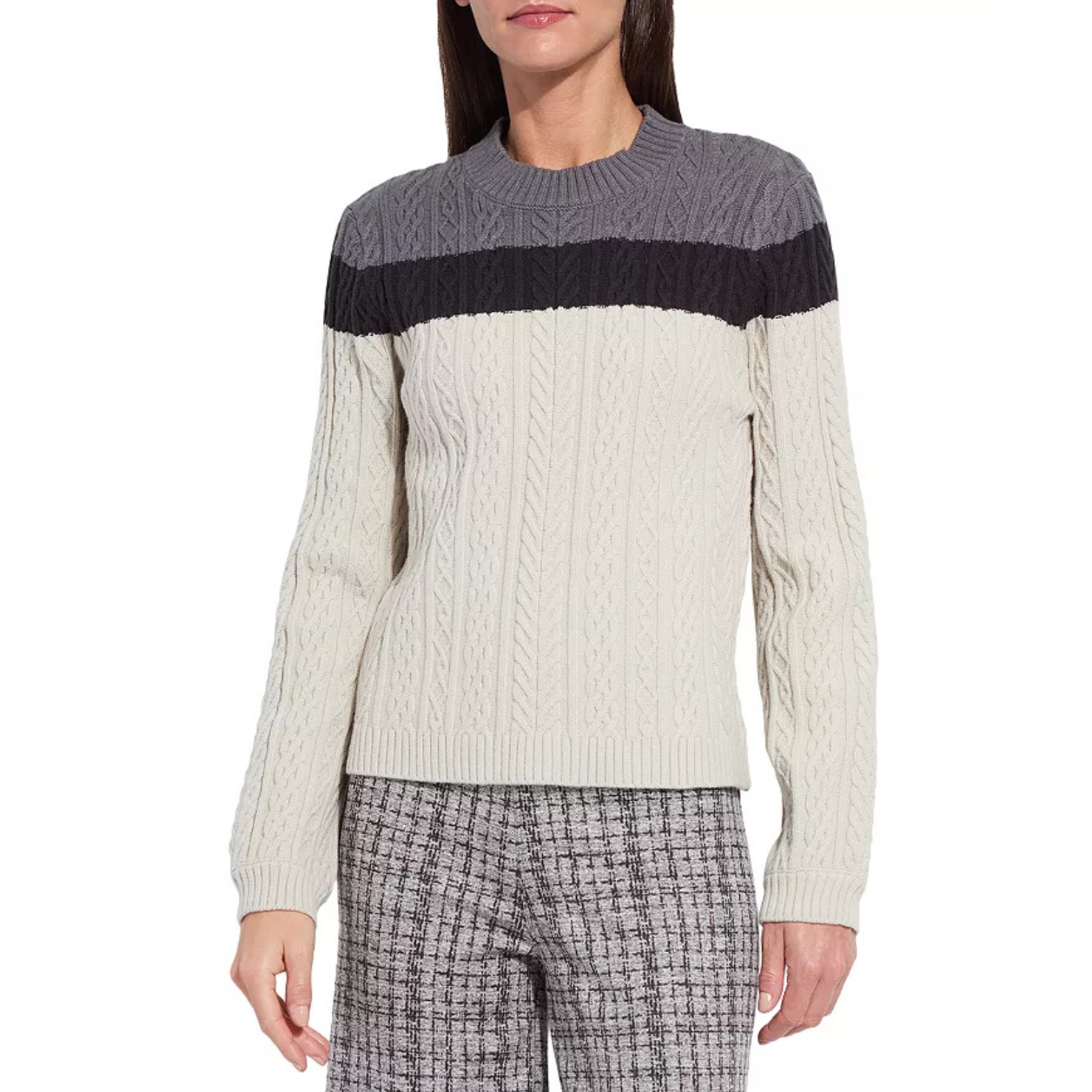 Lysse Gabriel Cozy Cable Sweater -Apres Ski Texture