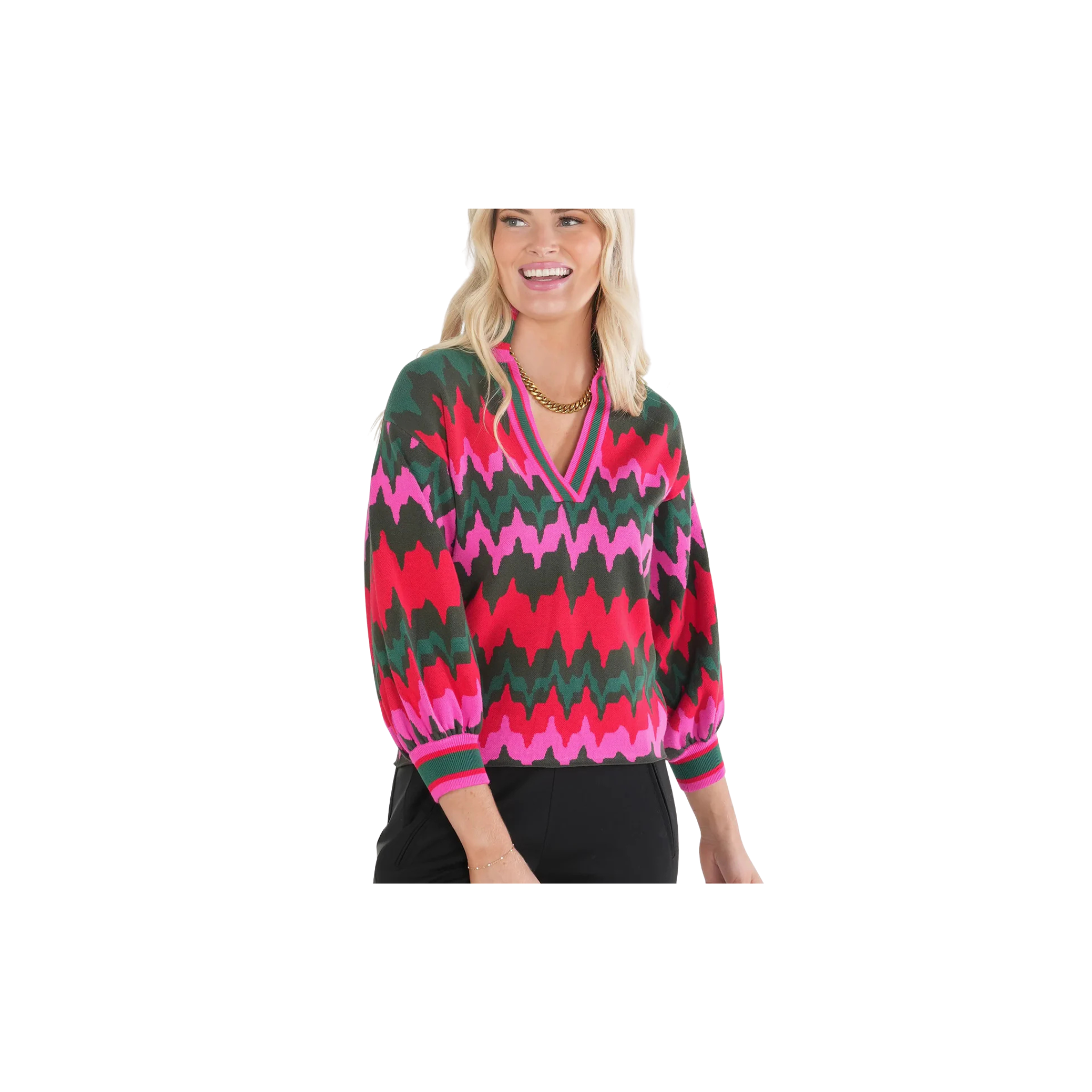 Emily McCarthy Lolli Sweater -Ruby Ripple