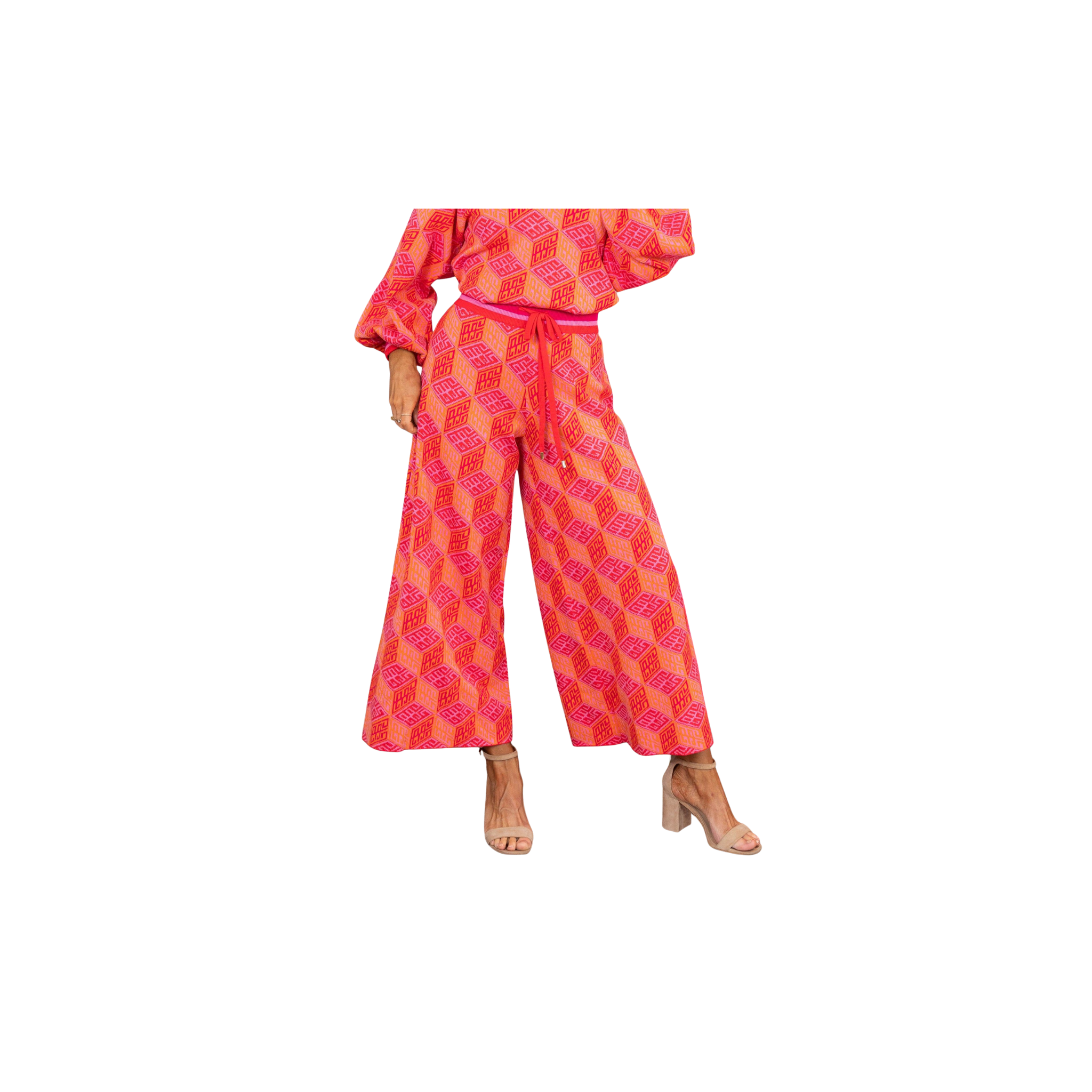 Emily McCarthy Teddy Crop Trouser -Block Monogram