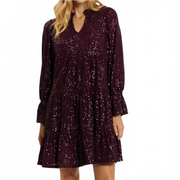 Jude Connally Tammi Sequin Mini Dress - Garnet