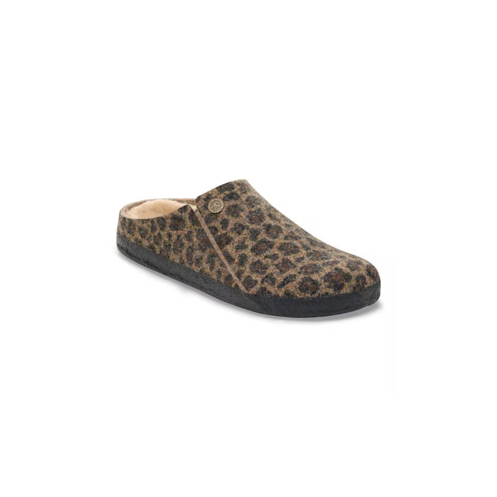 Zermatt Wool Felt Slipper -Leo Toffee
