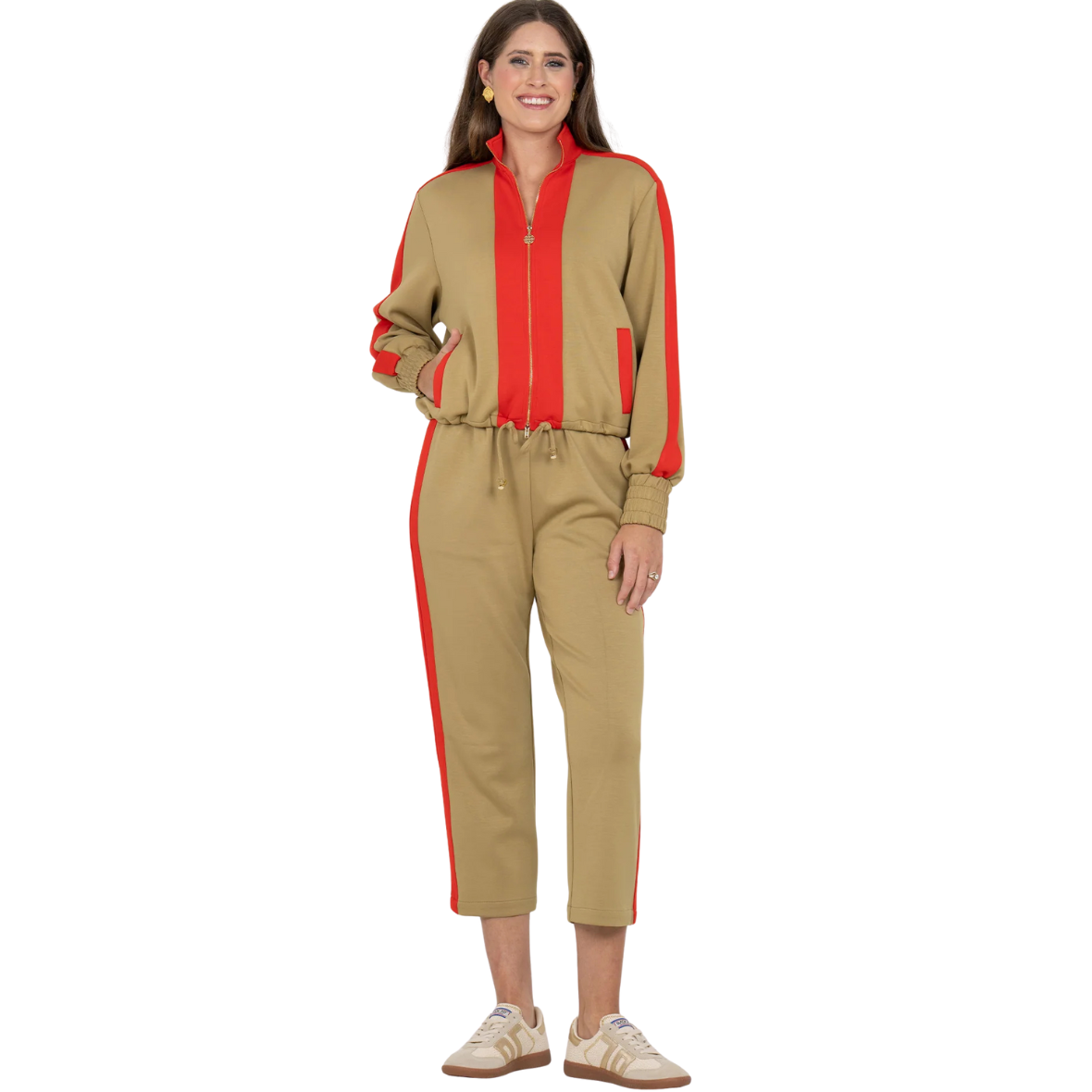 Emily McCarthy Bailey Bomber Jacket -Cherry Spice