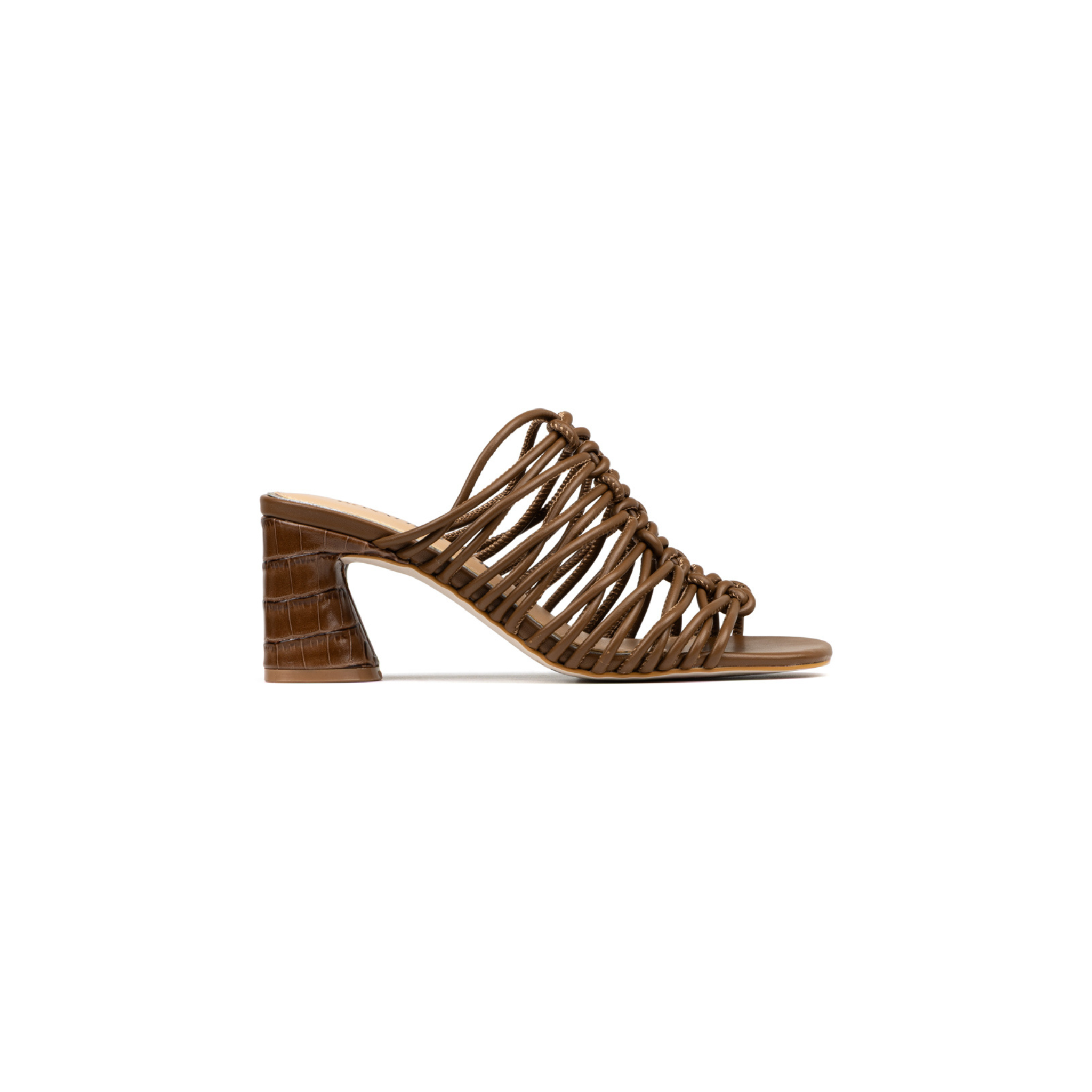 Donald Pliner Vyta Mid Heel Dress Mule -Saddle