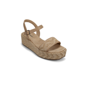 Vaneli Walda Wedge Sandal -Natural Raffia