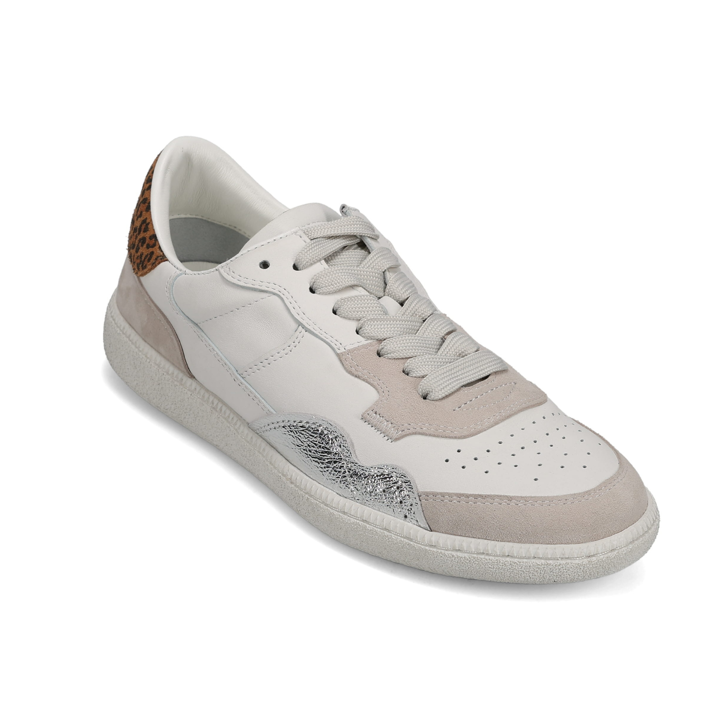 Vaneli Paris Sneaker -White Nappa Perla Suede