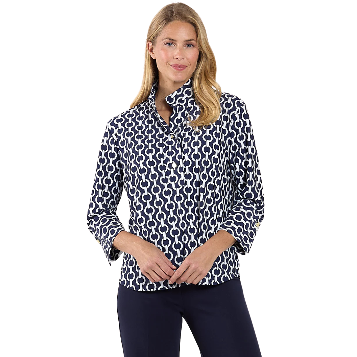 Jude Connally Top -Belinda Chains Navy
