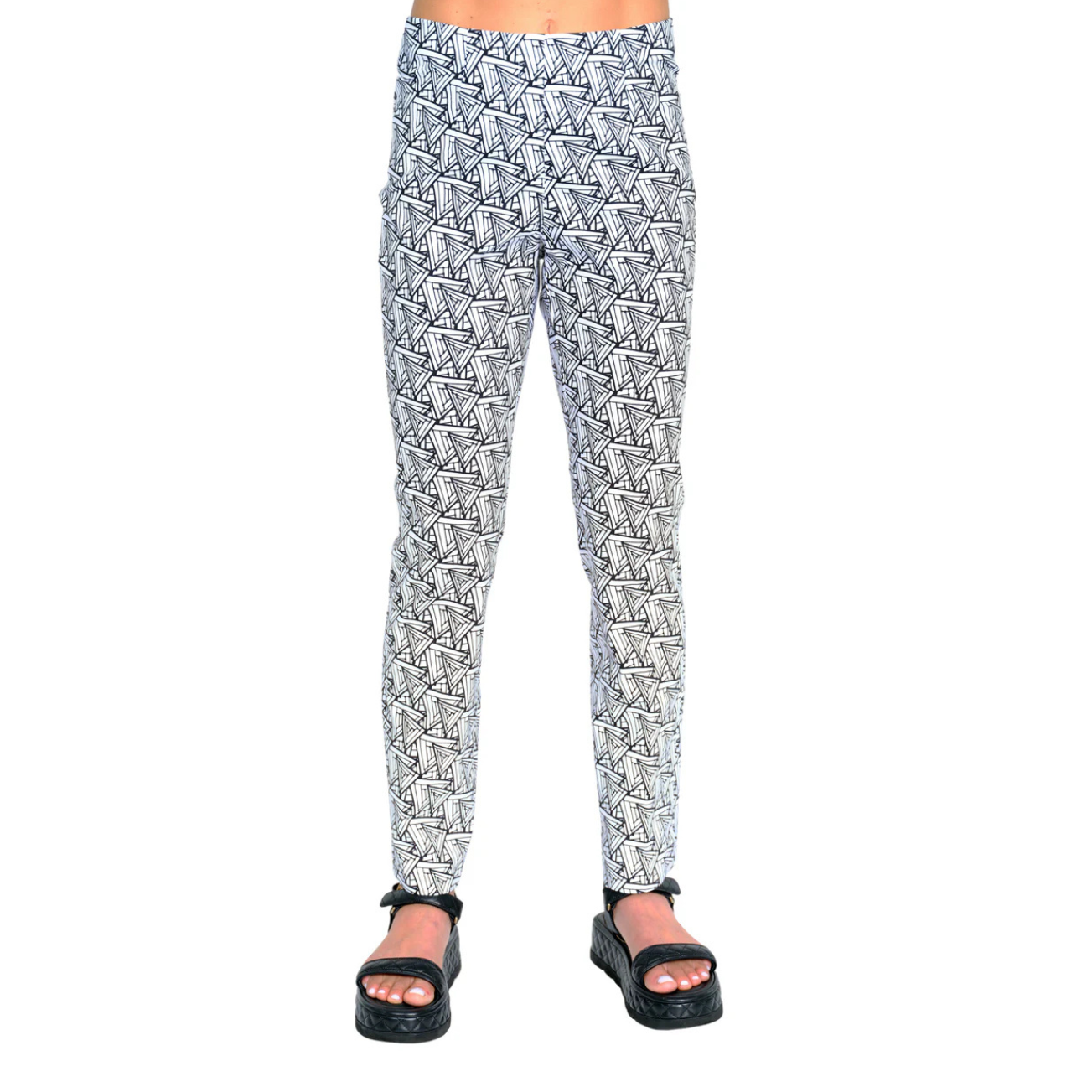 Lior Paris Sammy Black/White Geometric Print Pant