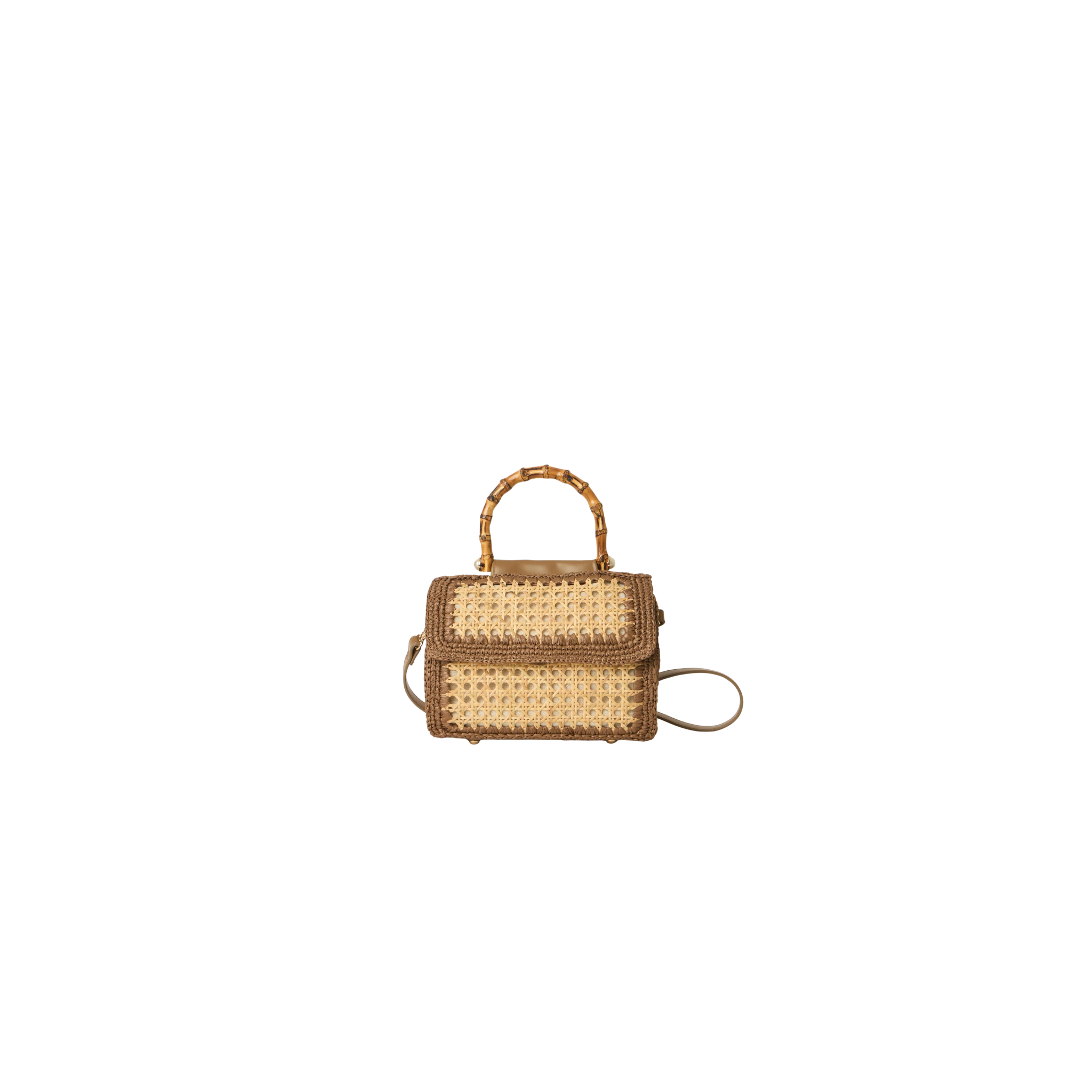 BTB Los Angeles Elodie Bag -Natural/Chocolate