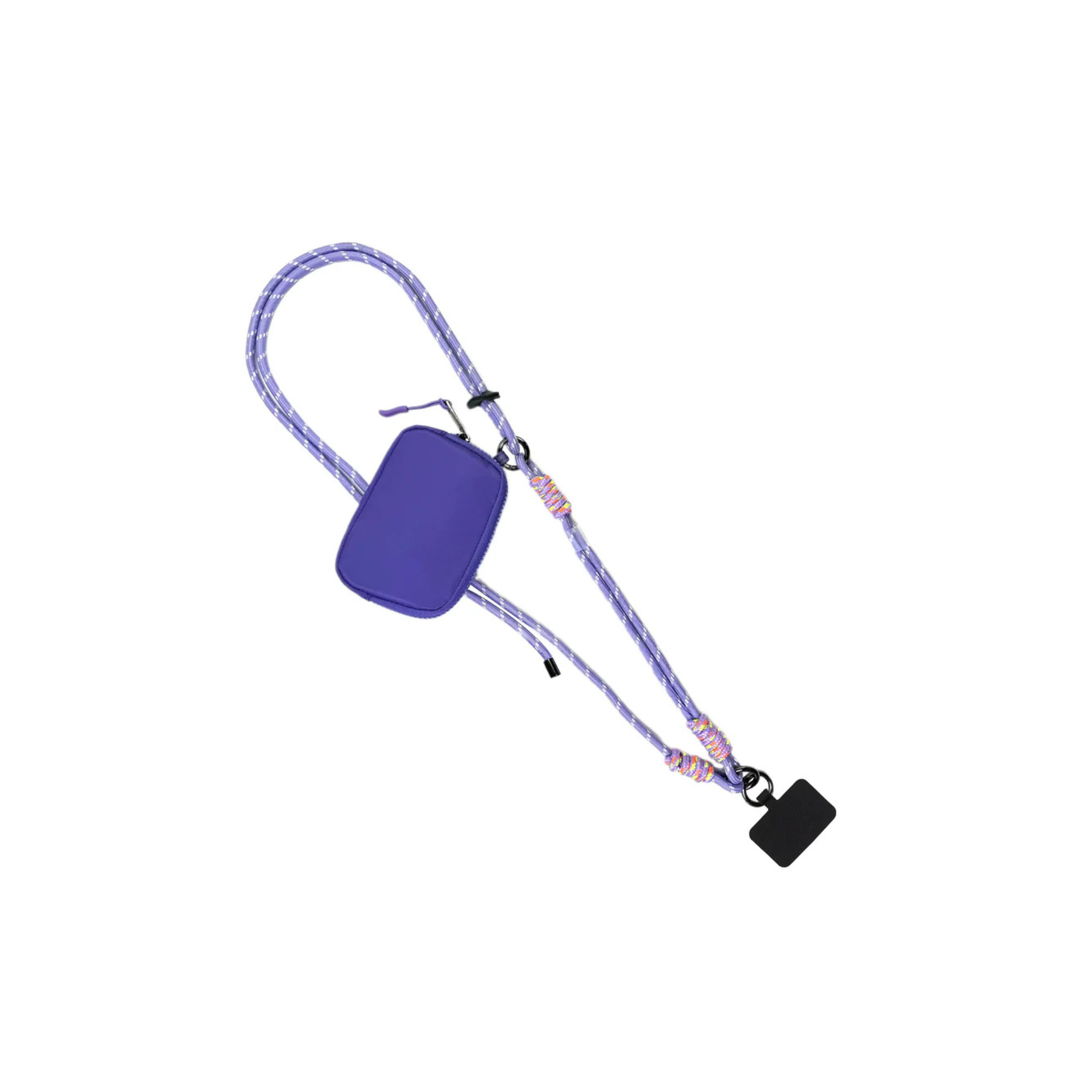 Save the Girls: Active Crossbody w/ RFID Pouch Twin Rope -Purple