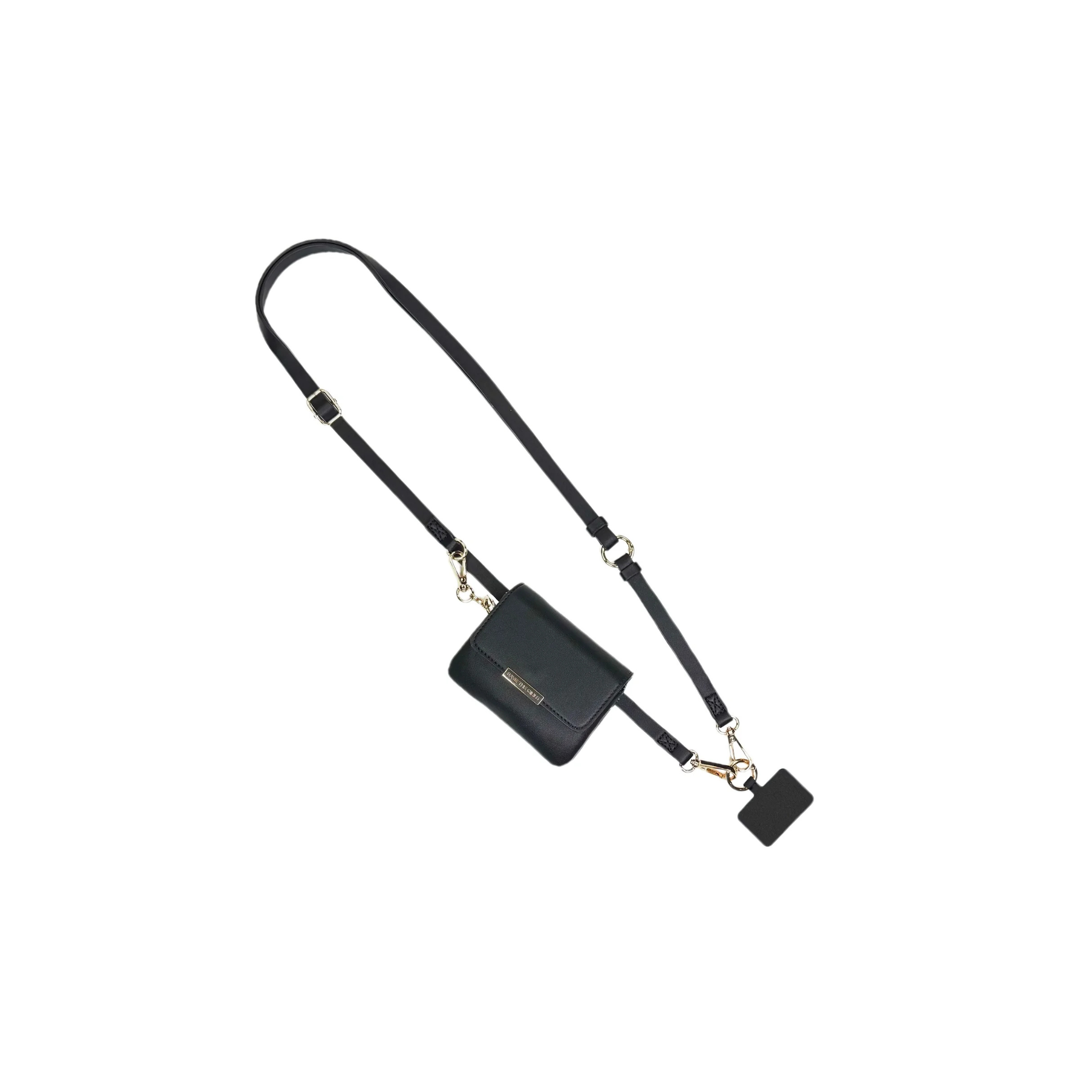 Save the Girls: Clip & Go Crossbody Strap Unique RFID -Black