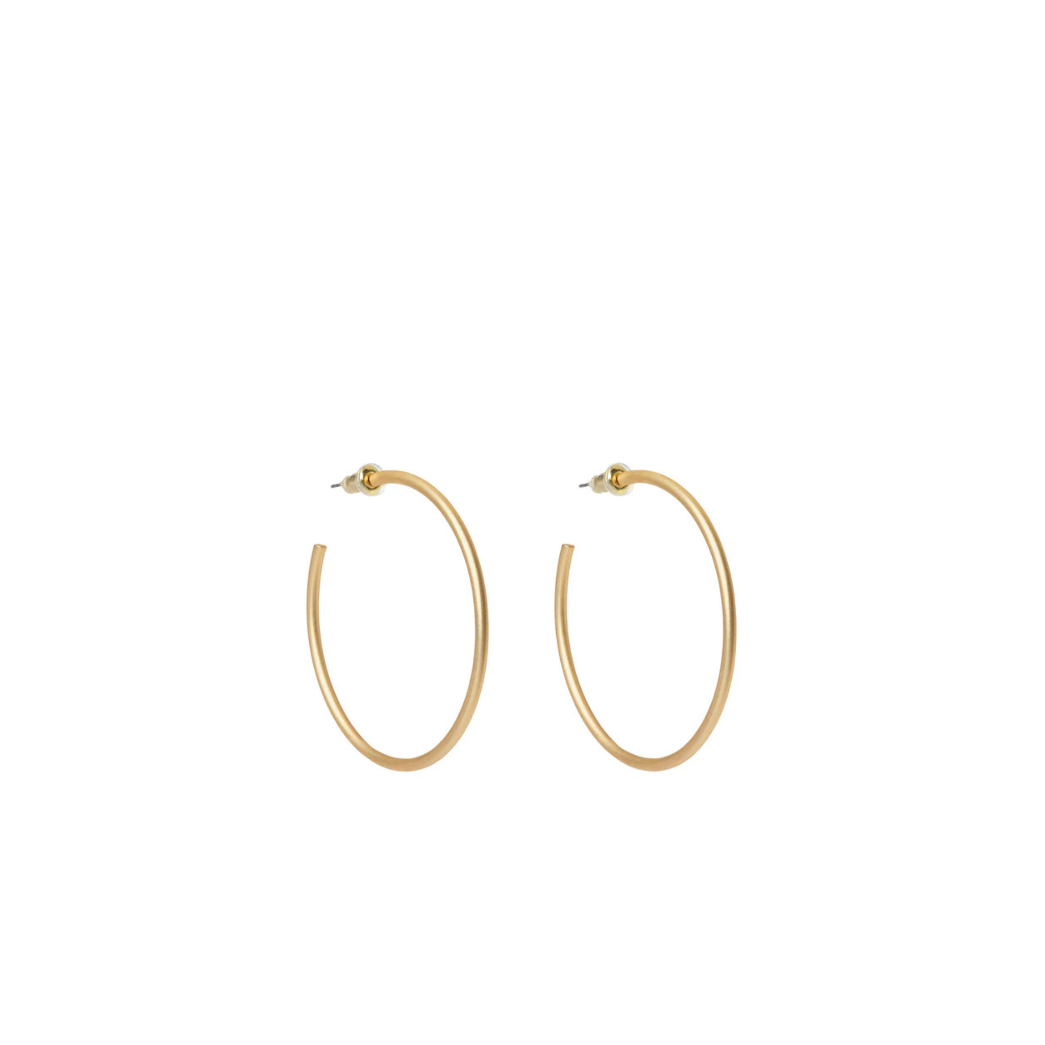 Spartina 449 Fine Line Hoop Earrings -Gold