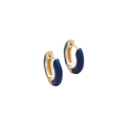 Spartina 449 Clara Hoop Earrings 15mm Navy