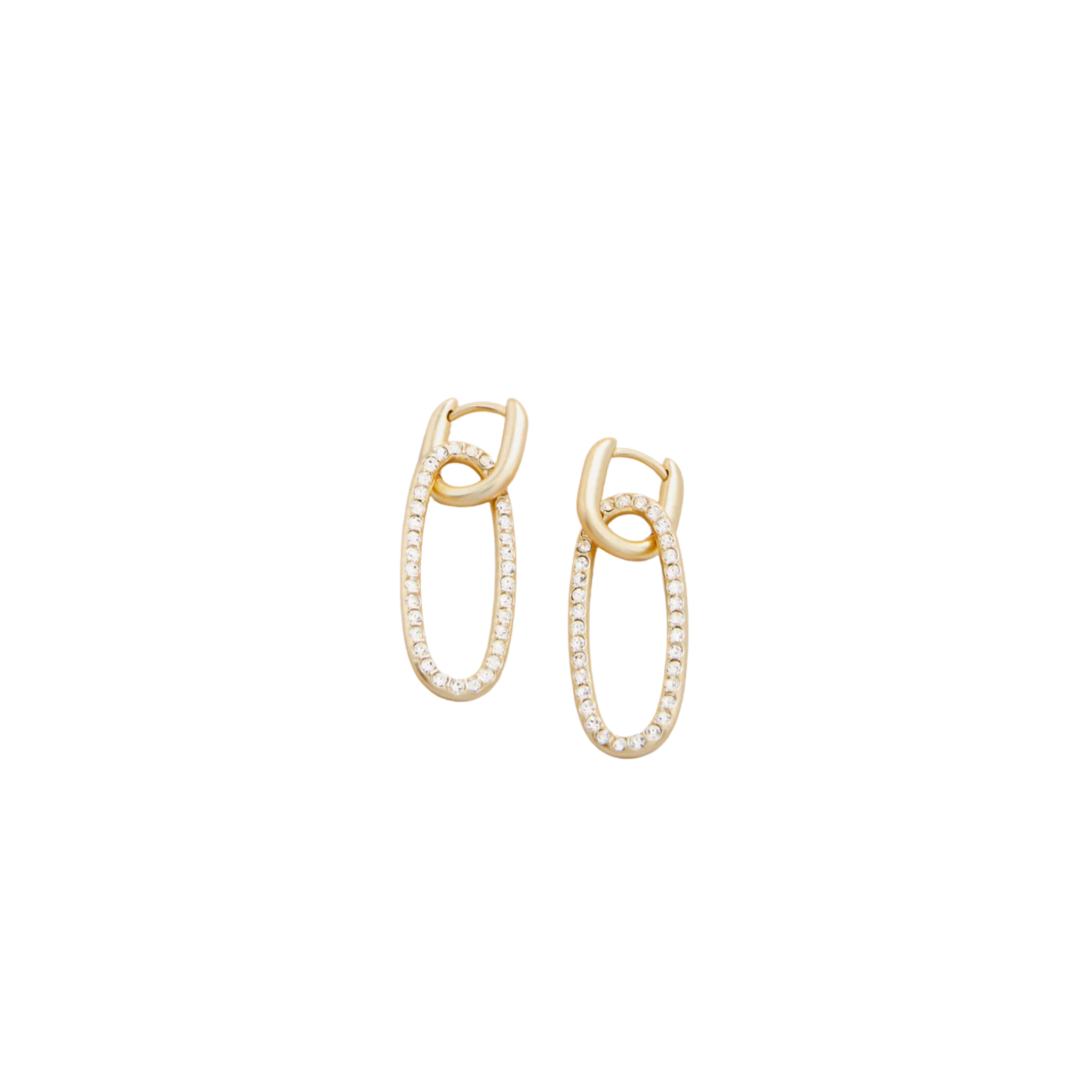 Spartina 449 Hudson Convertible Hoop Earrings -Crystal
