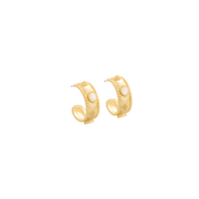 Spartina 449 Mercer House Hoop Earrings -Mother-of-Pearl