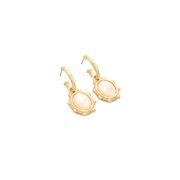 Spartina 449 Mercer House Drop Hoop Earrings -Mother-of-Pearl