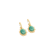 Spartina 449 Mercer House Drop Hoop Earrings -Amazonite