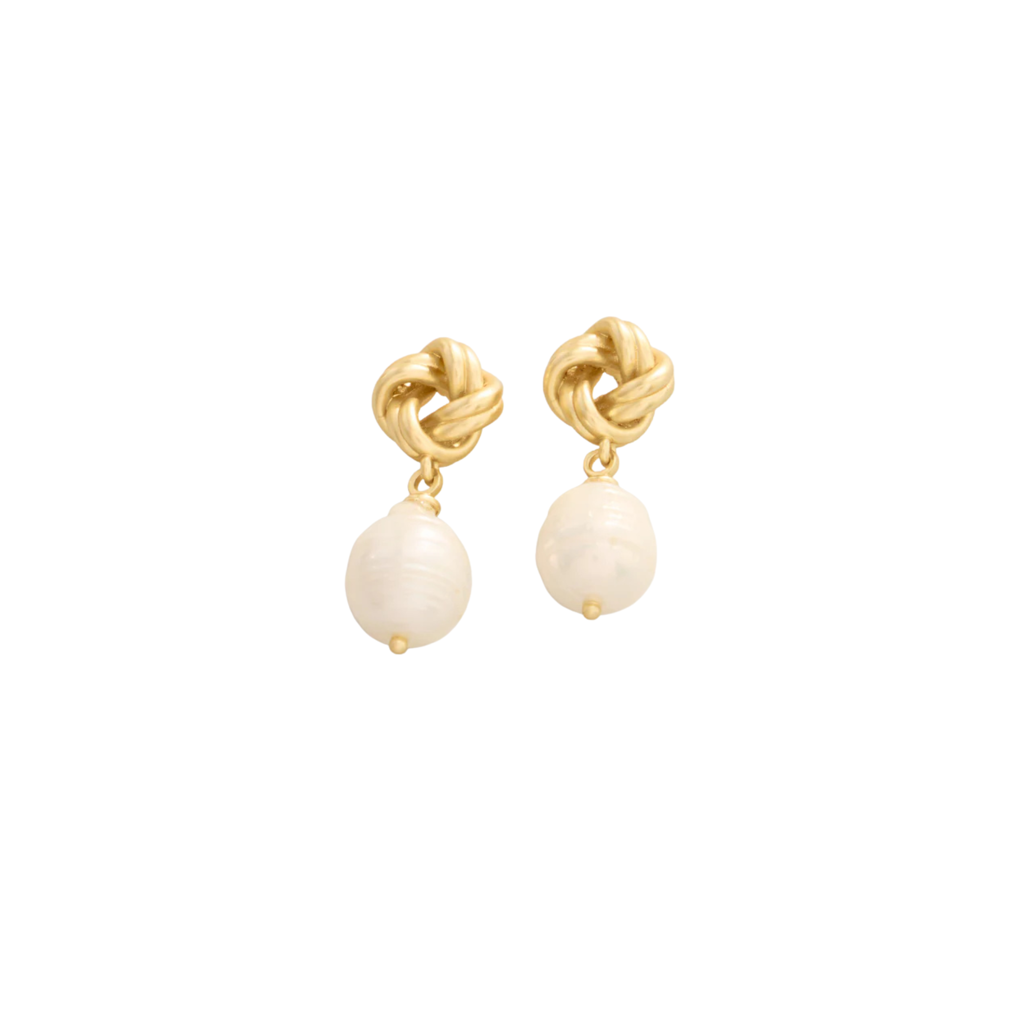 Spartina 449 Knotted Pearl Earrings -Pearl