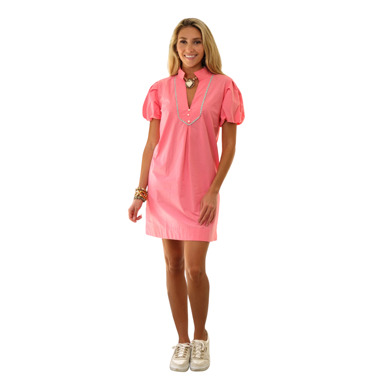 Just Darviny Virginia Dress -Salmon