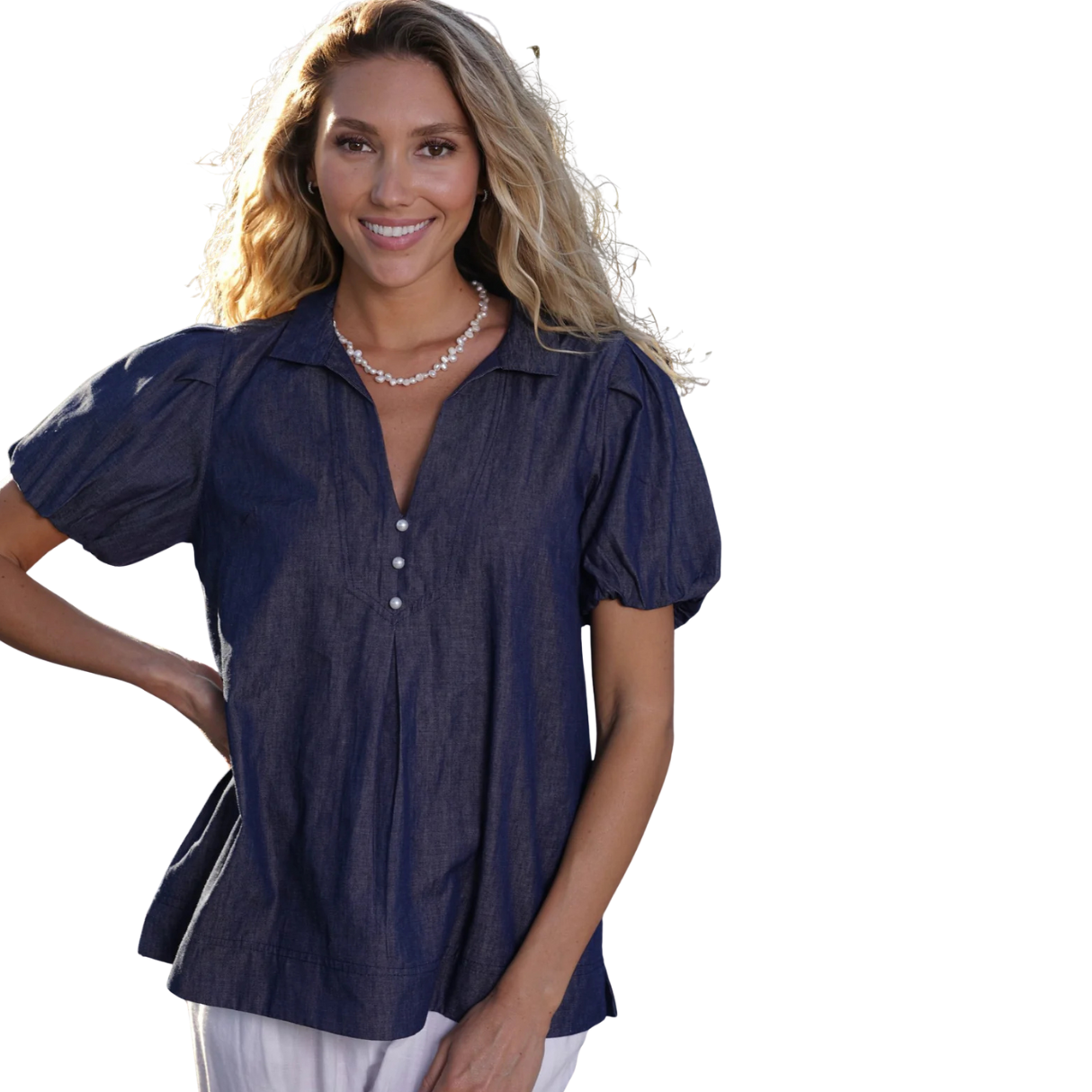 Just Darviny Virginia Top -Denim