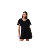 The GREii Silver Trim Knit Dress -Black