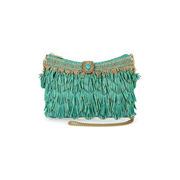Mary Frances Shimmy Beaded Fringe Crossbody Handbag