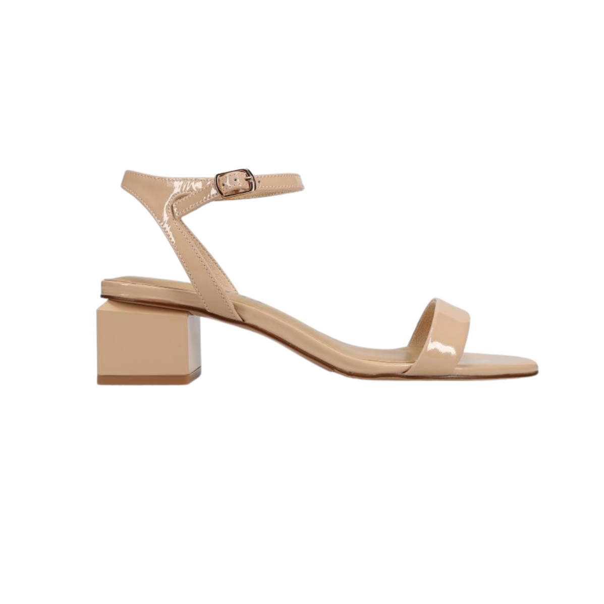 Vaneli Cordie Ankle Strap Sandal -Nude Patent