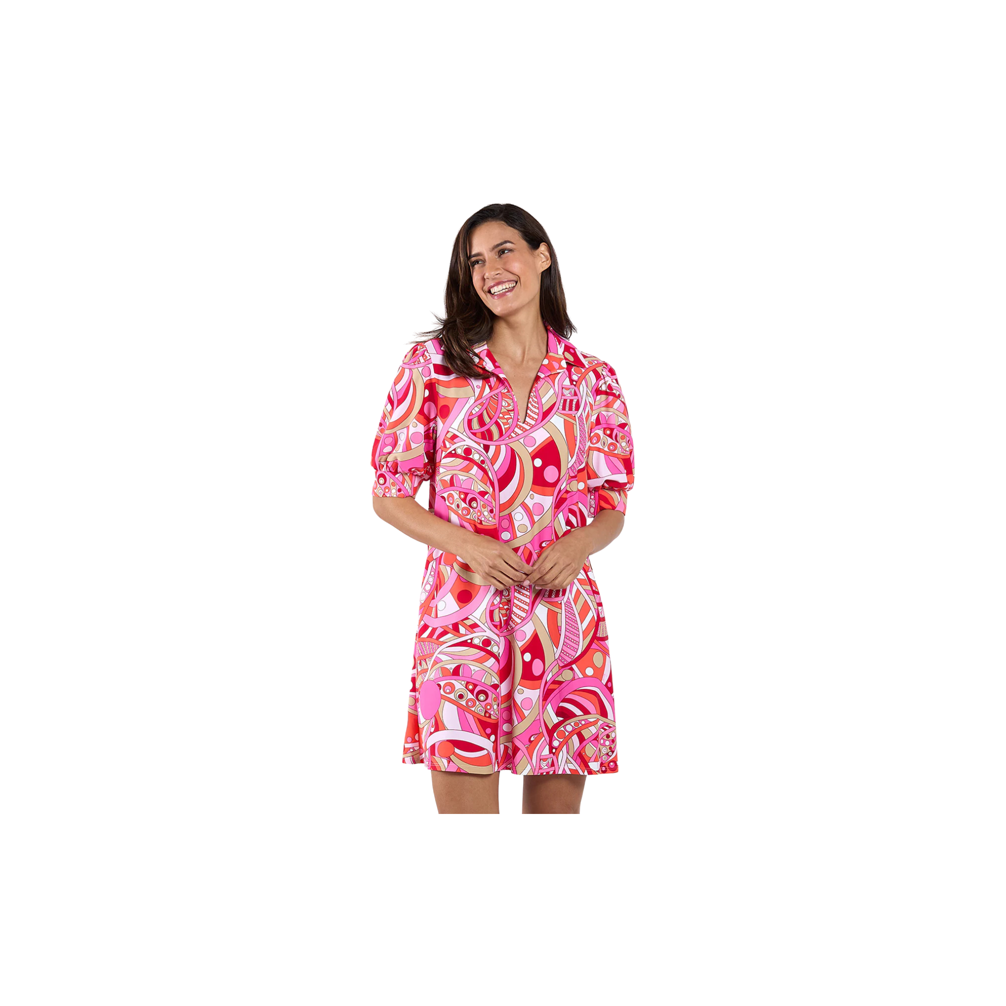 Jude Connally Emerson Dress -Mod Party Peony
