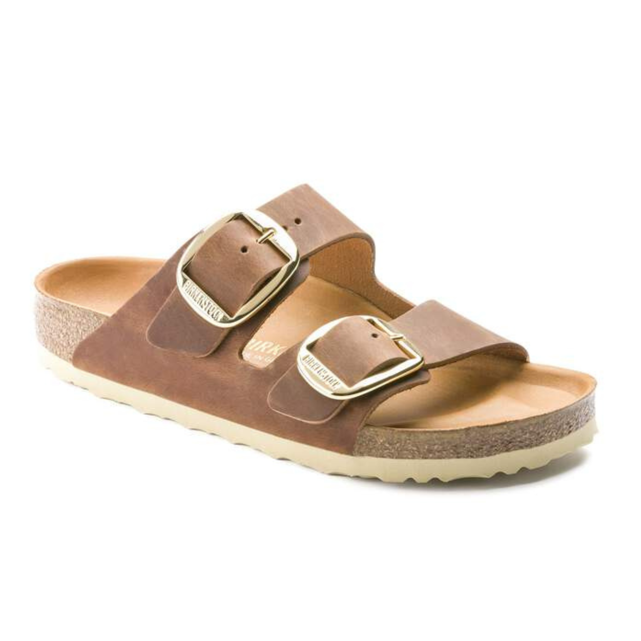 Birkenstock Arizona Big Buckle Oiled Leather -Cognac (Reg/Wide Width)