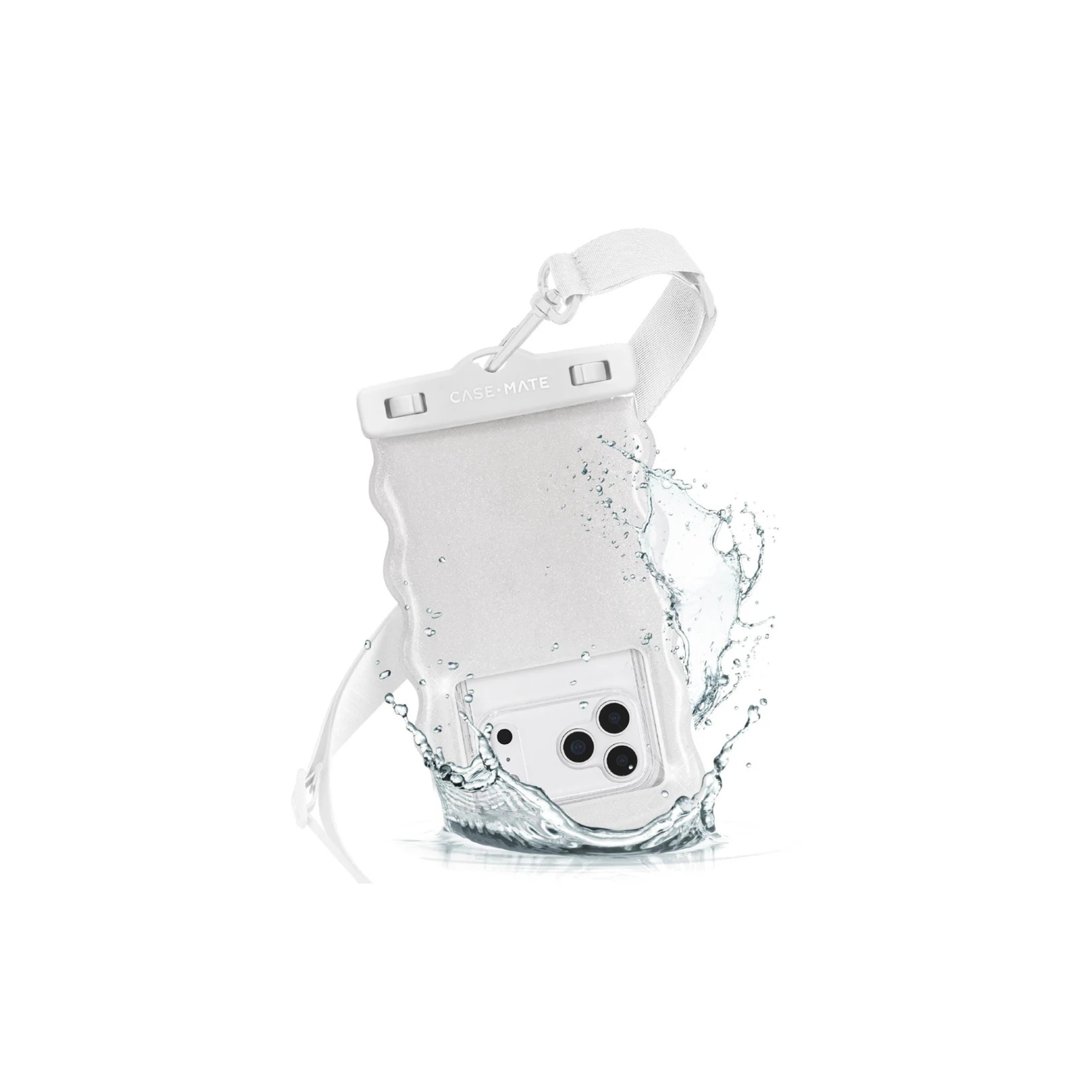 Case Mate Wavy Waterproof Floating Phone Pouch -Ivory Twinkle