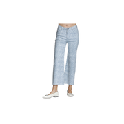 APNY Wide Leg Crop Jean -Blue/White