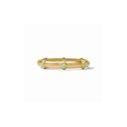 Julie Vos Portofino Stone Hinge Bangle -Aqua Jade (OS)
