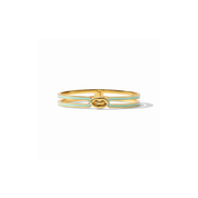Julie Vos Laguna Enamel Hinge Bangle -Aqua Enamel (OS)