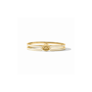 Julie Vos Laguna Enamel Hinge Bangle -Ivory Enamel (OS)