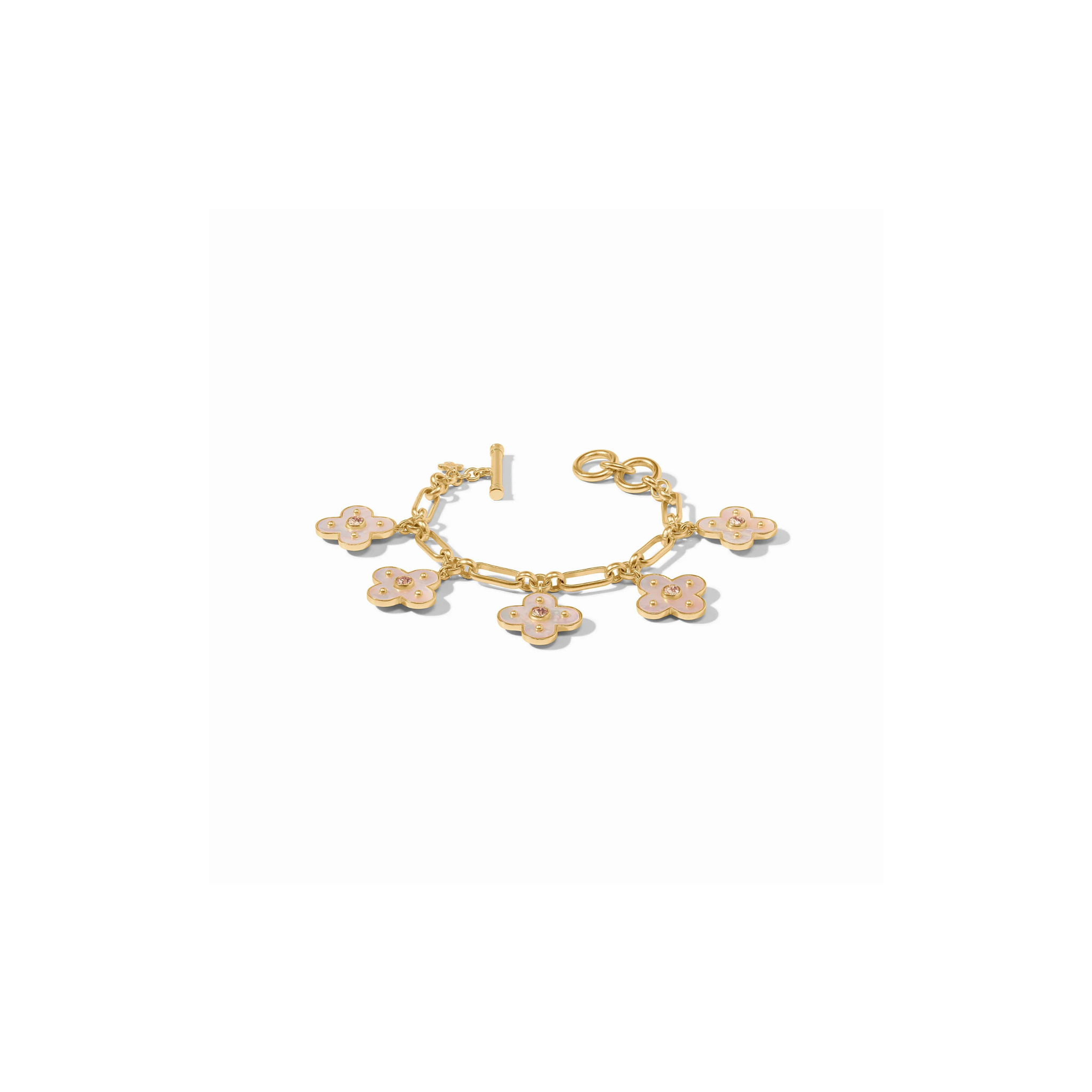 Julie Vos Colette Charm Bracelet -Champagne (OS)