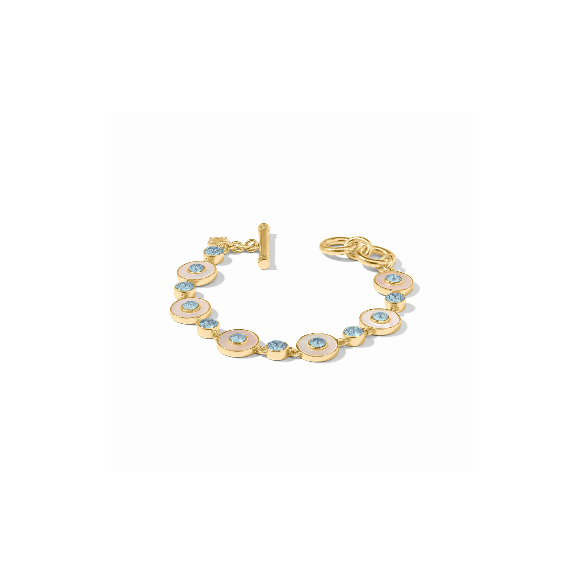 Julie Vos Colette Tennis Bracelet -Chalcedony Blue (OS)