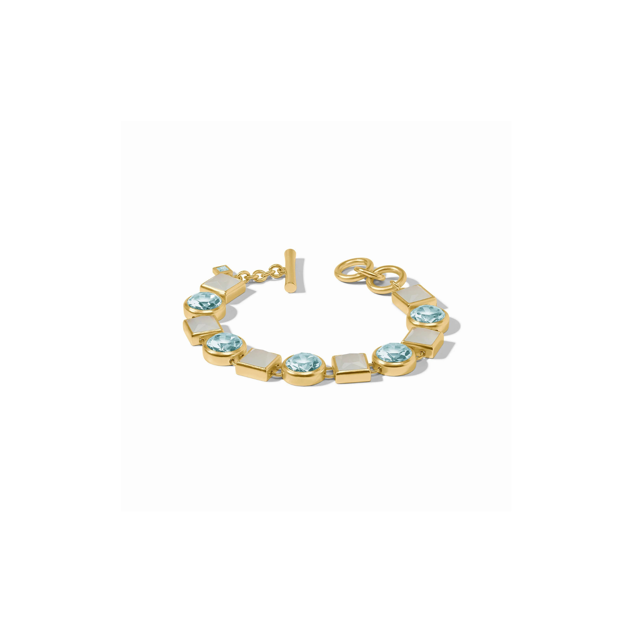 Julie Vos Jolie Tennis Bracelet -Aquamarine Blue (OS)