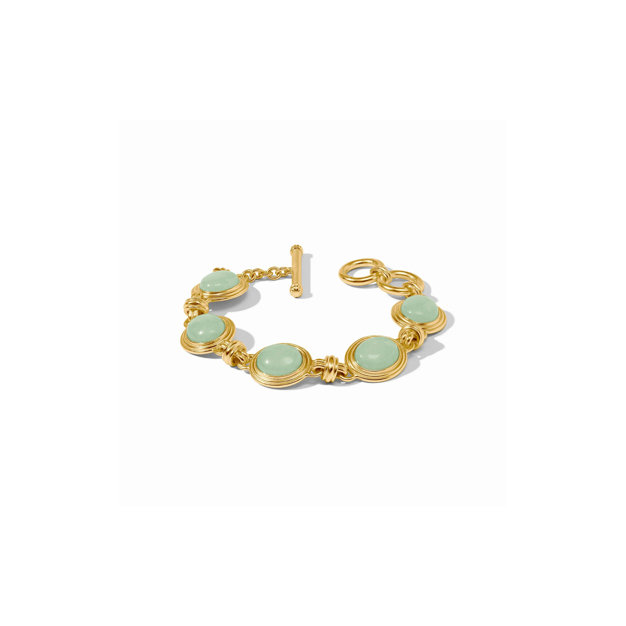 Julie Vos Portofino Stone Bracelet -Aqua Jade (OS)