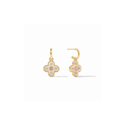 Julie Vos Colette Hoop & Charm Earring -Champagne