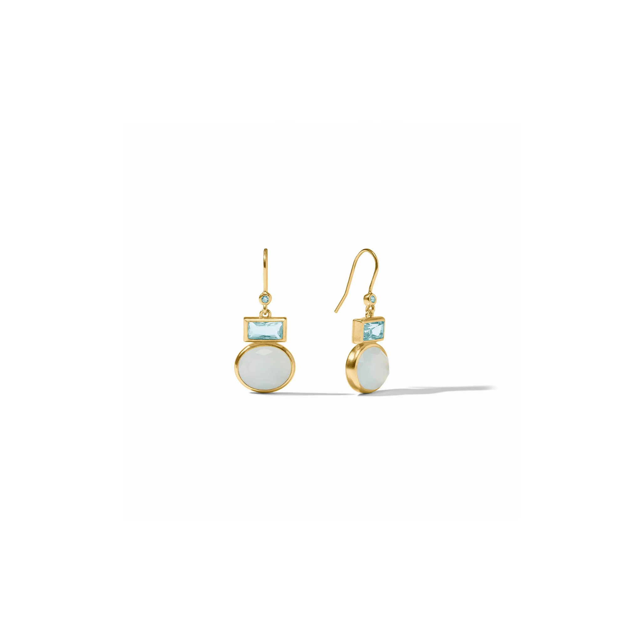 Julie Vos Jolie Midi Earring -Aquamarine Blue