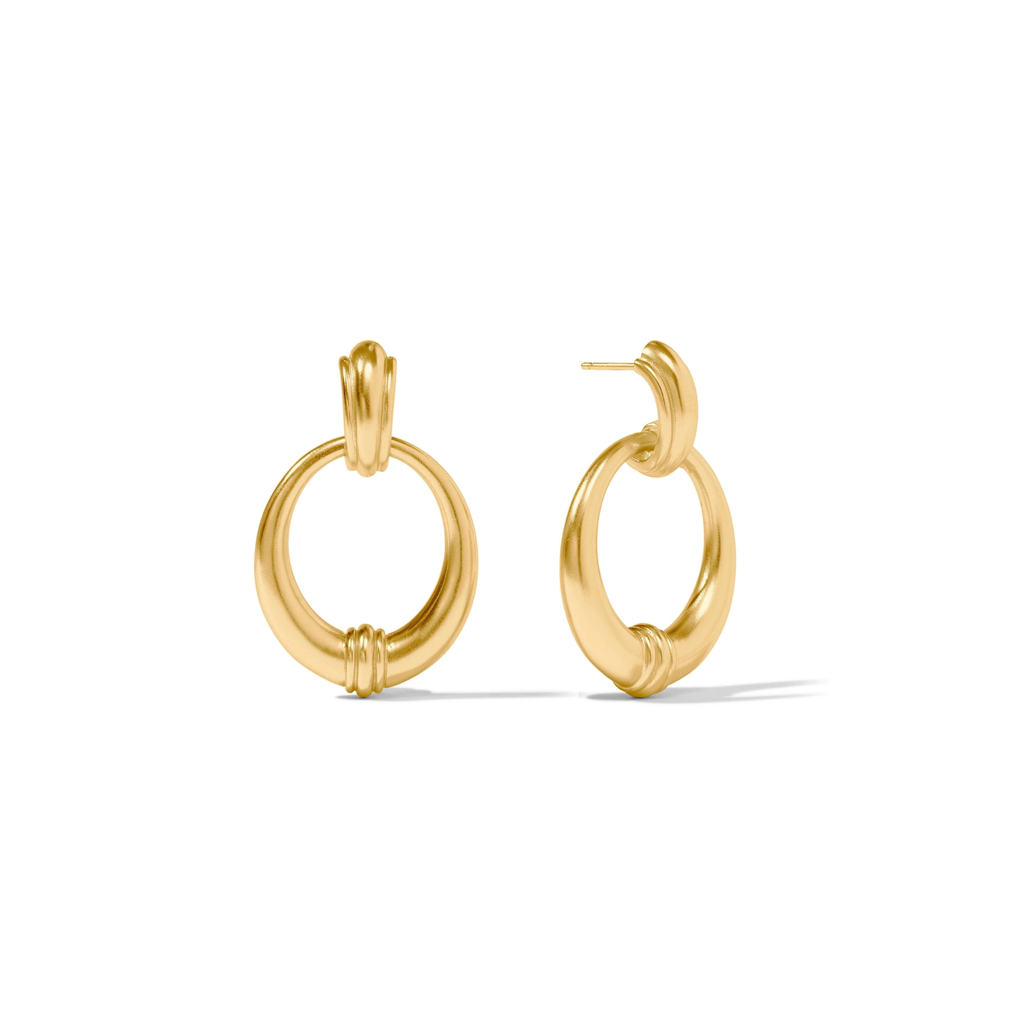 Julie Vos Portofino Doorknocker Earring -Gold