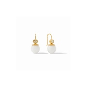 Julie Vos Portofino Demi Earring -White Jade
