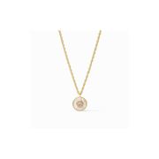 Julie Vos Colette Circle Delicate Necklace -Champagne