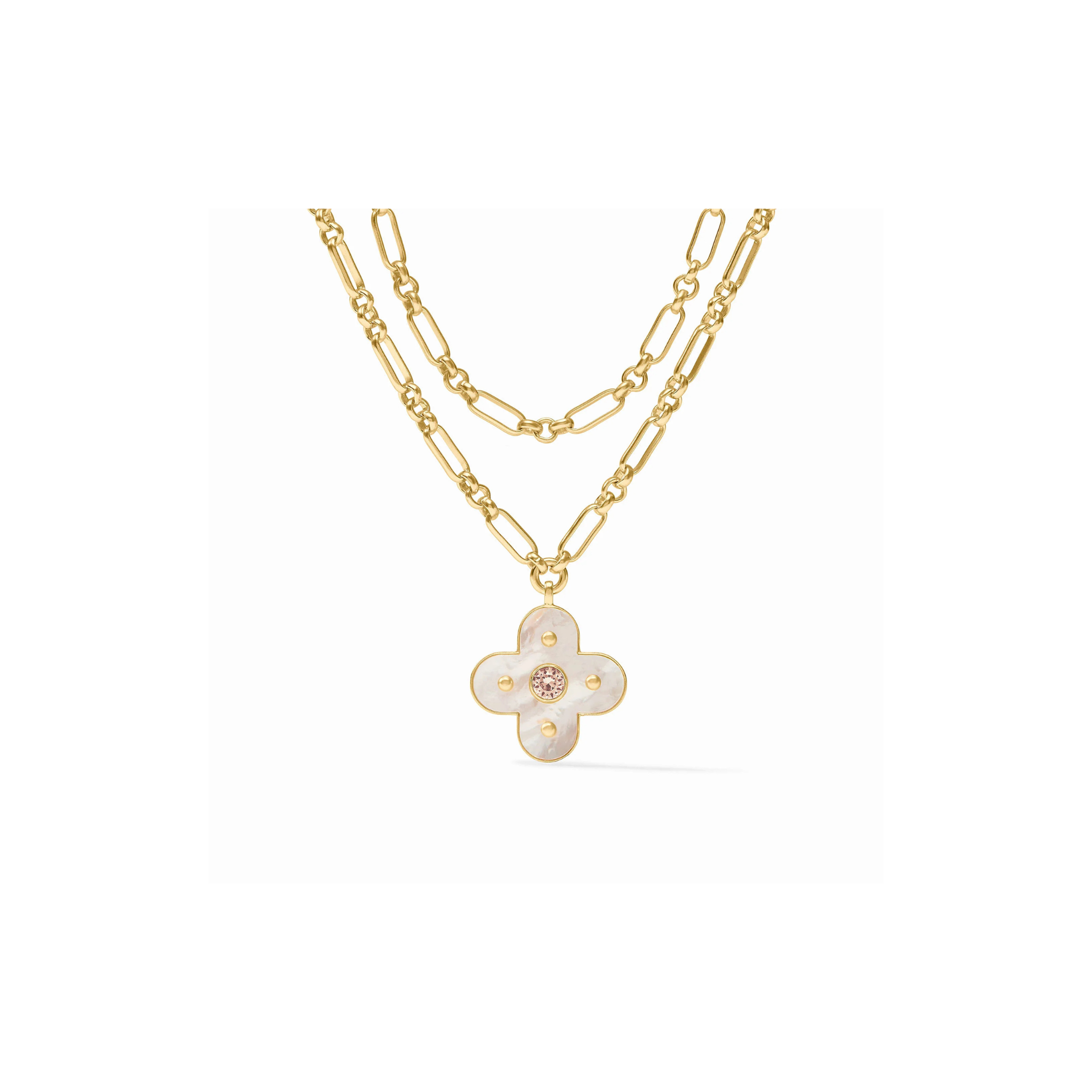 Julie Vos Colette Statement Necklace -Champagne