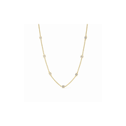 Julie Vos Jolie Delicate Station Necklace -Cubic Zirconia