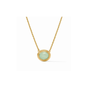Julie Vos Portofino Solitaire Necklace -Aqua Jade