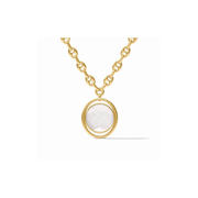 Julie Vos Laguna Statement Necklace -Iridescent Clear Crystal