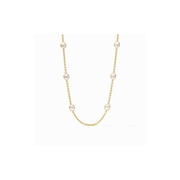 Julie Vos Laguna Stone Station Necklace -Pearl
