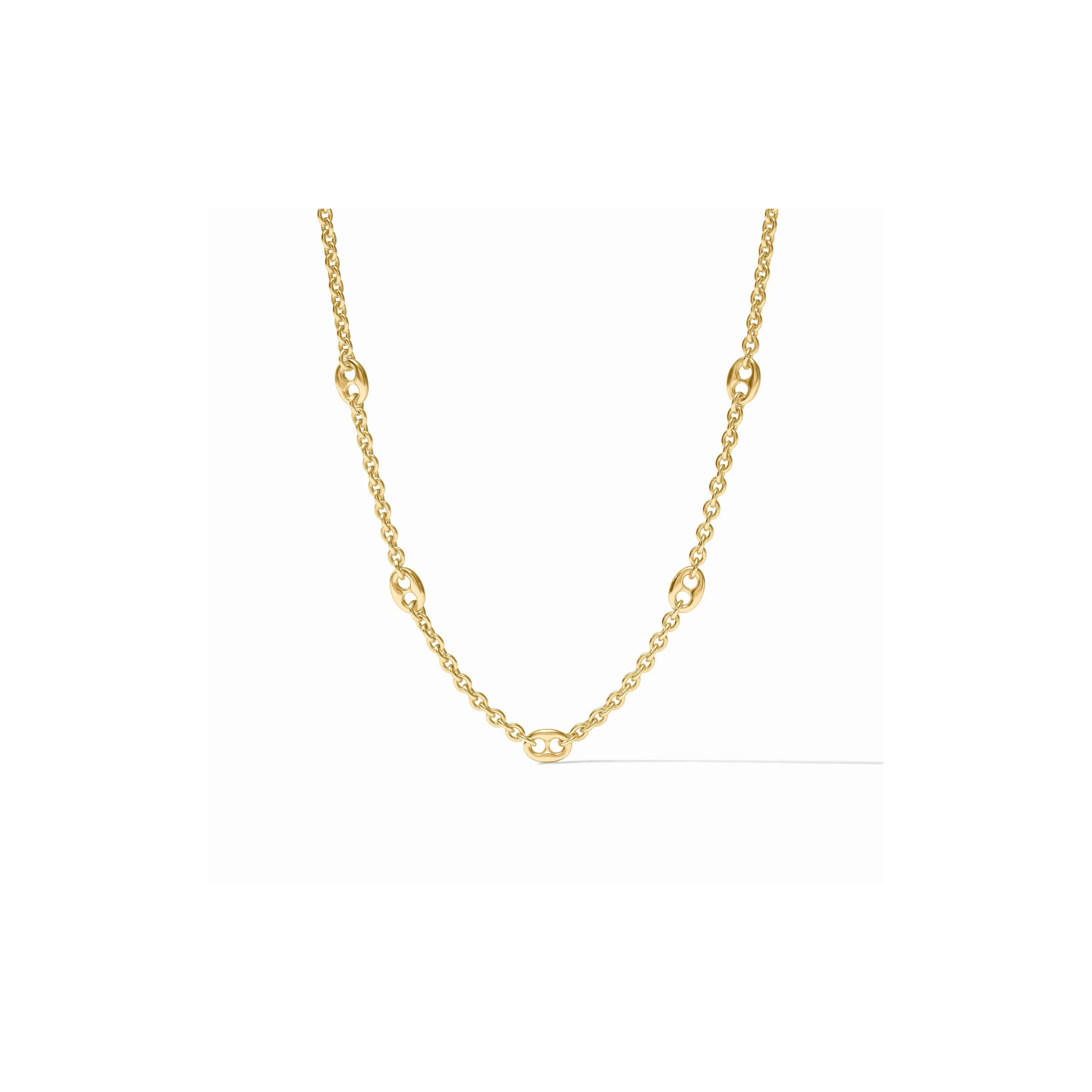 Julie Vos Laguna Delicate Station Necklace -Gold