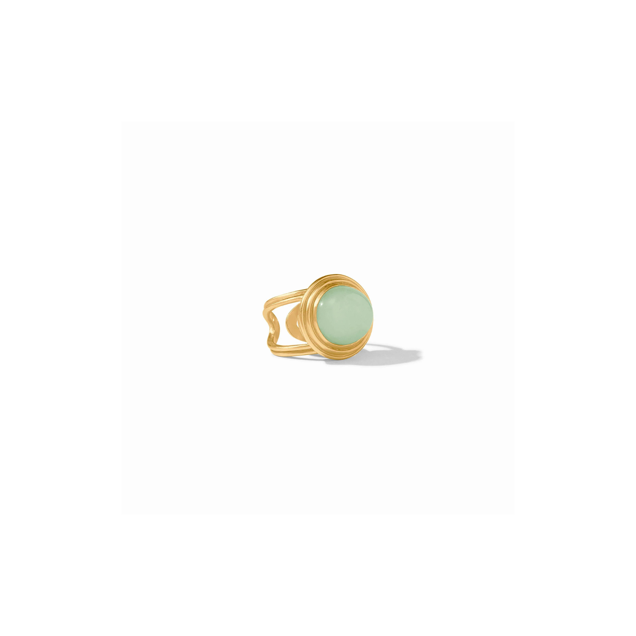 Julie Vos Portofino Statement Ring -Aqua Jade (OS)