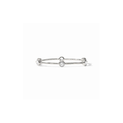 Julie Vos Milano Bangle -Cubic Zirconia/Silver (M)
